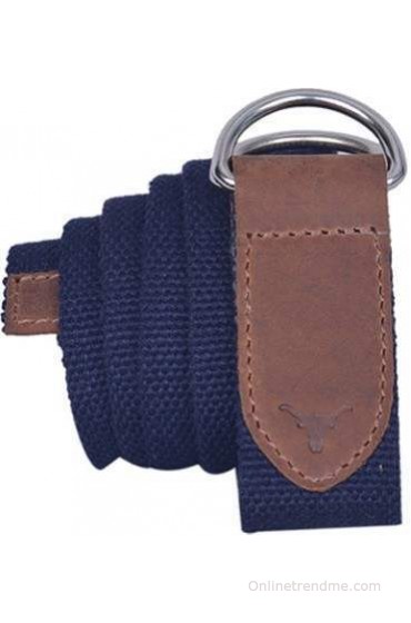 HIDEKRAFT Men, Women Casual Blue Canvas Belt(Navy)